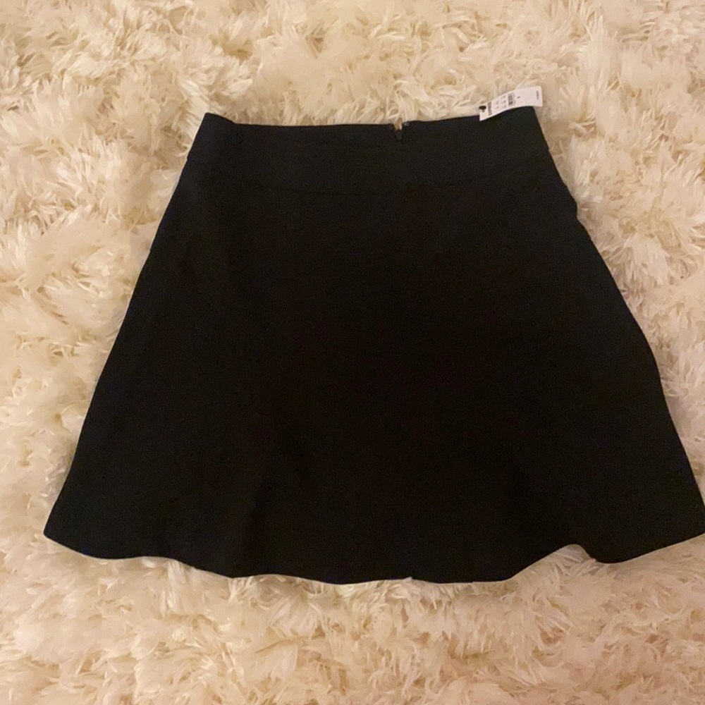 Express Black Mini Flare Skirt NWT
